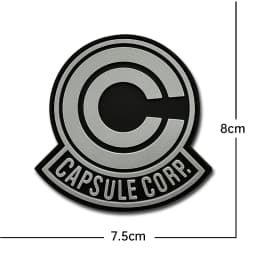 CAPSULE CORP Patches embroidery PVC luminous rubber Creative Fun Tactics Badge Hook Armband Stick on Jacket Backpack