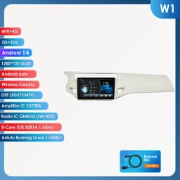 9'' 6115 Intelligent Screen Android 14 Car Radio Multimedia Video Player for Citroen C3 DS3 2010-2016 GPS Carplay Auto 4G RDS