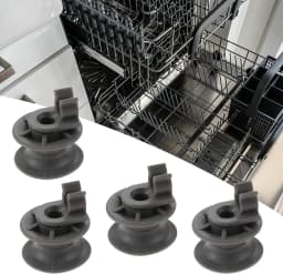 4 Pcs Dishwasher Upper Rack Roller Wheels 4581DD3002A Home Appliance for LG Ken-more Dishwasher Replaces 4581DD3002A, AP4437685,
