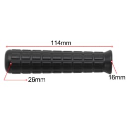 2Pcs Wheelbarrow Rubber Handles Round Tubes Black Replacement Handles Rubber Round Hole Handle Tool PVC Anti Slip Rubber Sleeve