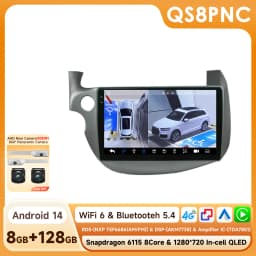 Hizpo Android 14 Car Radio Multimedia GPS For HONDA FIT JAZZ 2007 - 2013 2 Din Navigation Head Unit AI Voice Bluetooth 360 Camera