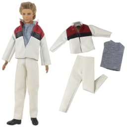 1 Set Doll Clothes Leather Clothing Outfit for 12 Inch Ken Doll Many Style for Choice 05