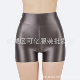Shiny Glossy Smooth Shorts Plus Size Sexy Yoga Fitness Hot Slim Fashion Women Shorts 2025 New Fashion Sweet Oiliness ELS1