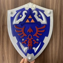Game Sky Shield 1:1 Skyward Link Shield Weapon Halloween Cosplay Gift Role Play Gift PU Rubber Toys Prop