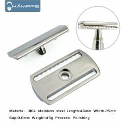 KAMPFE Men's Safety Shaver Head TC4 Titanium CNC Precision Milling Boyfriend Gift