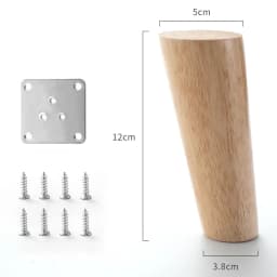 4Pcs Solid Wood Furniture Legs Height10-30cm Inclined Cone Sofa Bed Cabinet Table and Chair Replacement Feet Sloping