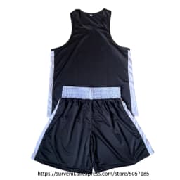 Muay Thai Shorts Quick Dry Boxing Clothes Men Women Kids Sanda Wushu Uniform Gym Martial Arts MMA Suit Boxing Shorts and Vest