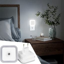 1-8pcs LED Night Lights Plug into Wall,Smart Dark Sensor Automatic Hallway Plug in Lights,Bedroom,Bathroom,Toilet,Stairs,Kitchen