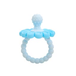 BPA Free Silicone Baby Teether Flower Shape Pacifier Teething Ring Newborn Soothing Chew Toy Infant Grip Molar Sensory Toy