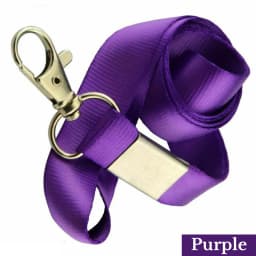 Plain Lanyard Neck Strap metal clip 15mm ID Lanyard For ID Badge Holder FREE