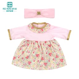 Doll Clothes for 43-45cm New Born American Doll Fashion T-Shirt Overalls Princess Gauze Skirt Gift for Girls