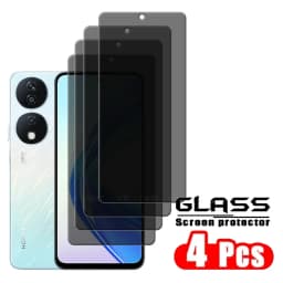 4Pcs For Honor X7B Glass For Huawei Honor X7B Screen Protector Protective Anti-Spy Privacy Cover Glue Tempered Glass Honor X7B