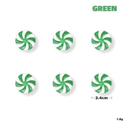 50pcs New Year Acrylic Candy DIY Xmas Tree Hanging Christmas Simulation Candies Peppermint Ornaments Sweets Drop Pendants Gifts