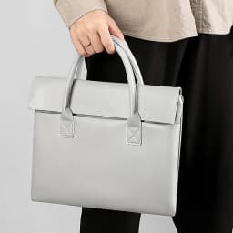 Large Capacity Custom Initials Laptop Bag PU Leather Business Office Student Briefcase Fashion Simple Notebook Computer Handbag