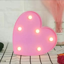 1pc LED Letter Love Heart Lights, Proposal Marriage Romantic Confession Scene Atmosphere Decoration Shaped Lights