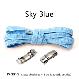 New Magnetic Lock Shoelaces without ties Elastic Laces Sneakers No Tie Shoe laces Kids Adult Flat Shoelace for Shoes Accessories