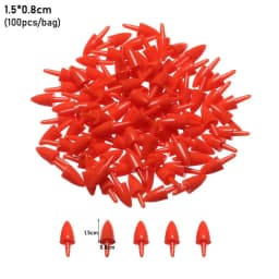 100Pcs Plastic Snowman Doll Red Nose DIY Stuffed Plush Animals Puppet Doll Noses Santa Claus Plush Toys Accessories