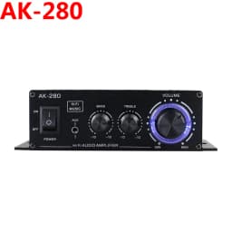 Woopker Sound Amplifier Channel 2.0 HIFI Bluetooth Amp Home Digital Audio 12V3A AK380 AK370 AK280 AK270 AK170 for Car Bass Trebl