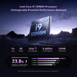 Bmax B10 Power Mini Pc Intel Core I9-13905H 14 Cores 20 Threads 24Gb Ram 1Tb Ssd Wifi Bluetooth USB HDMI Type-C Windows 11 Pro