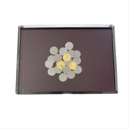 XL Large Empty Magnetic Plastic Eyeshadow Palette Makeup Storage Box Clear Lid & 20pcs Adhesive Metal Stickers