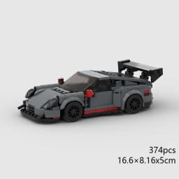 Technical Speed Car MOC City Vehicle Racing Car Rally Building Blocks Bricks Set Retro Ornament Diy Toys For Adults Gifts