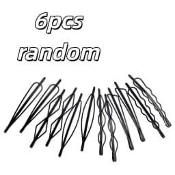 6pcs random Women's Hair Pin Set – Multifunction Bangs Clip, Durable Hairpins, Multi-Style, Updo Tool