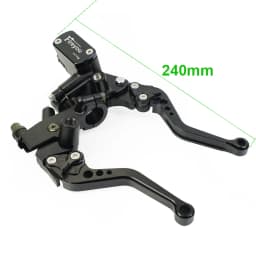 Fireyouracing Drum Brake Cable Clutch Line Master Cylinder Brake Lever Set Universal Red Green Blue for Yamaha Suzuki 22mm