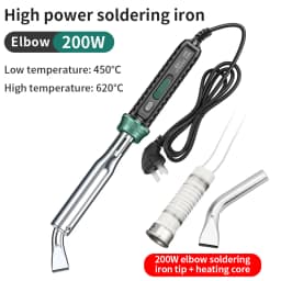 LUXIANZI Electric Solder Iron High Power 220V External Heat Adjustable Temperature Welding Pen Repair Tool With Indicator Light