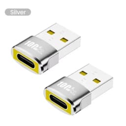 1/2/5Pcs USB To Type C OTG Adapter USB USB-C Female To USB Male PD100W Fast Charging OTG Connector For PC Macbook Samsung Xiaomi