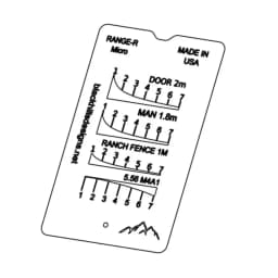 Acrylic Range Finder Card Square Outdoor Auxiliary Ruler Coordinate Grid Reader Hunting Ruler Auxiliary Rangefinder
