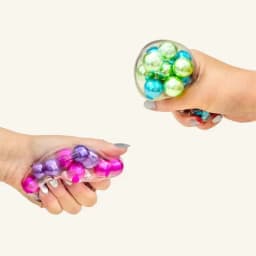 Scrunchems Colorful Beads Fidget Squeeze Cube Soft Gummy Stress Relief Anti Anxiety Asmr Squish Square Toy For Adults Desk