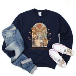 Vintage Tale As Old As Time Sweatshirt Retro Beauty Shirt Aesthetic Princess Pullover Streetwear Unisex Long Sleeves Sweatshirts