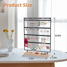 5-Tier Earring Display Stand Organizer Holder with 100 Holes Jewelry Tree Rack for Girls Storage for Earrings