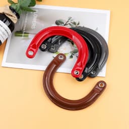 Detachable Bag Handles DIY Handmade Artificial PU Leather Purse Handles For Women Luxury Handbag Replacement Belt Accessorie 1PC