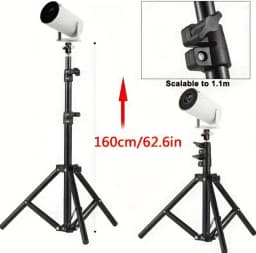 Extendable Portable Phone Bracket for HY300 Pro Mini Projector Travel Tripod Stand Mount Max Load-Bearing 1.5kg