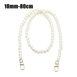 8/10mm Pearl Strap for Bags Handbag Handles DIY purse Replacement Long Beaded Chain for Shoulder Bag Straps Pearl Belt