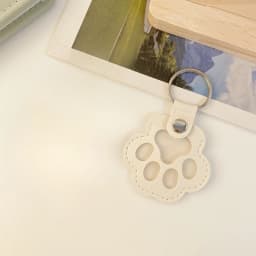 1PC Leather pet hair storage bag, cat paw keychain, multifunctional portable keychain, exquisite bag pendant