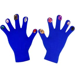 Winter Creative DIY Finger Thickened Warm Manicure Gloves Women Knitted Mittens Shiny Rhinestone Colored Diamond Gloves