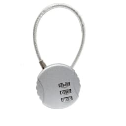 Round Steel Wire Rope Combination Lock for Luggage, Bags, Backpacks, Handle Cases, Mini Three-digit Combination Padlock