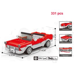 Technical Speed Car MOC City Vehicle Racing Car Rally Building Blocks Bricks Set Retro Ornament Diy Toys For Adults Gifts