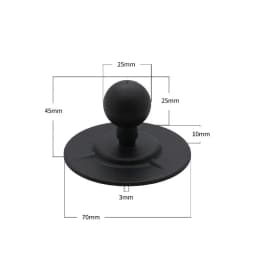 1 Inch 25mm Ball Head Adapter Motorcycle Handlebar Clamp Mount Phone Ball Head Mount Aluminum Ball Base Socket Arm Mount for Ram