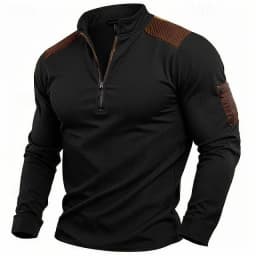 Men's Stand Collar Zip-Up Hooded Jacket, 2025 Fall and Winter Plus Size Oversized Hoodie | Workwear Style Casual Athletic Top
