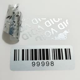 100pcs Serial Number Warranty Seal BAR-CODE Security Label Box Safety Sticker VOID Left Removal Proof Tamper Evident Cover
