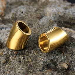 Casvort 2PCS Hot 00g Hammered Lobed Cuff Ear Gauges Plugs Ear Tunnels Stretcher Earring Clip on Cartilage Wedding Body Jewelry