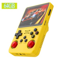 128G Open Source Video Game Console Linux System 3.5 Inch IPS Screen Orange Portable Pocket Video Player 64G 256G best Game