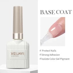 1/2pcs Base Coat Top Coat And Reinforcement For Nails,Long Lasting Clear Rubber Coat LED UV Strengthen Nails High Top Finish Gel