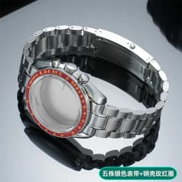 Stainless Steel Moon Watch Case Mod Kit for SWATCH & OMEGA Moonswatch 42mm Dial Metal Case Bracelet Watch Accessories NO Movemen