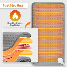 Microplush Electric Heating Pad Winter Warmer Washable Blanket for Abdomen Waist Back Thermal Mat Back Brace Support
