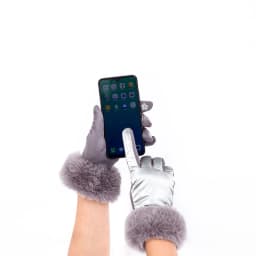 New Women Winter Light Water Proof Plus Cashmere Keep Warm Touch Screen Gloves Suede Fashion Big Plush Wrist