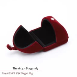 High-Grade Velvet Button Mongolian Double Open Jewelry Box Velvet Ring Ring Bracelet Necklace Packaging Jewelry Box